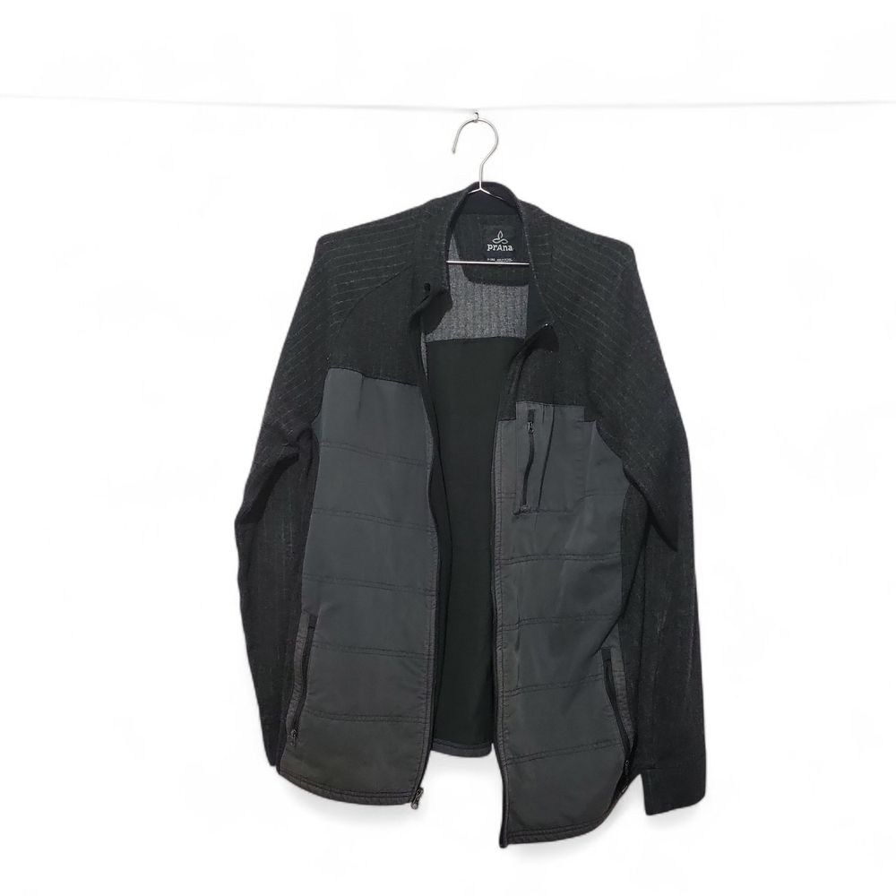 PrAna Men's Black and Gray Performance Jacket